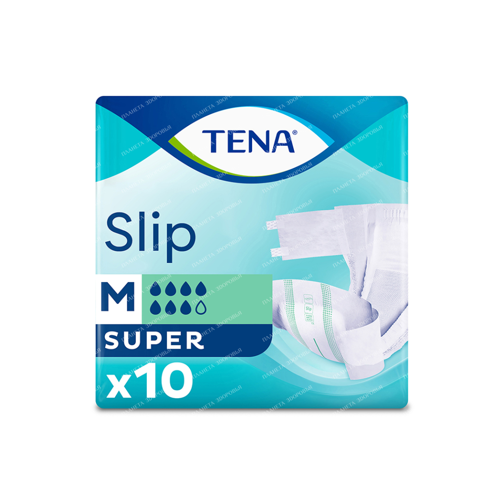 TENA Adult Diapers Slip Plus Medium 10 pcs