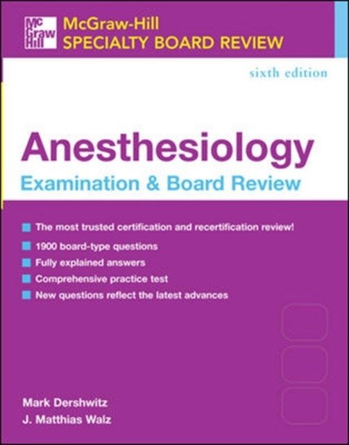 Anesthesiology Board Review. 2006 | Anesthesiology Board Review 2006