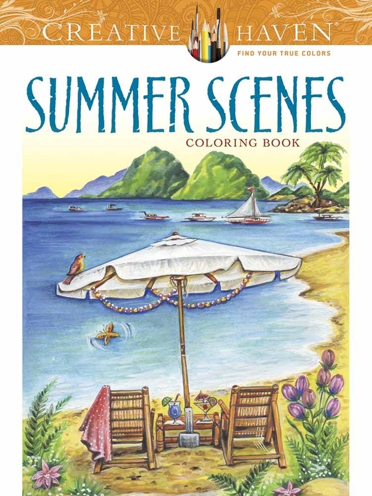 Summer Scenes. Coloring Book | Summer Scenes Coloring Book