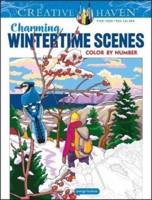 Creative Haven Charming Wintertime Scenes Color by Number | Creative Haven Charming Wintertime Scenes Color by Number