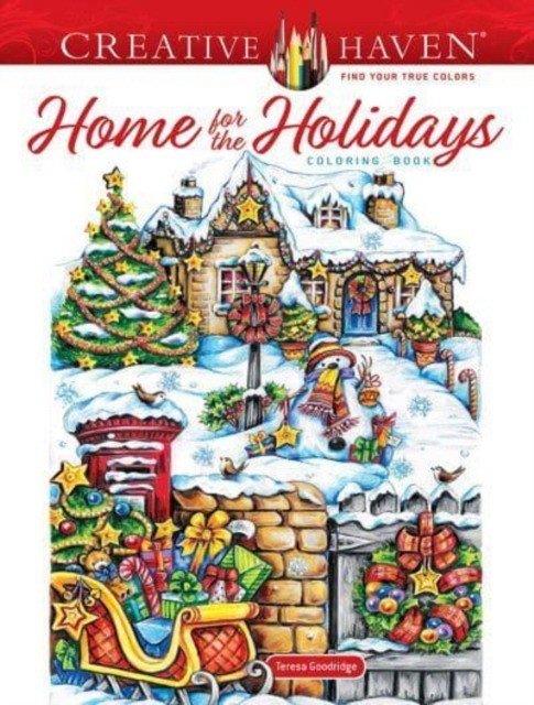 Creative Haven Home for the Holidays Coloring Book | Creative Haven Home for the Holidays Coloring Book