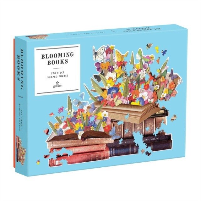 Цветущие книги: пазл 750 деталей | Blooming Books 750 Piece Shaped Puzzle