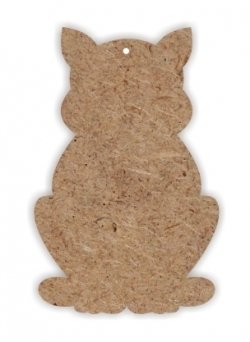 Подвеска из МДФ "Кот", 9x14x0,4 см | MDF Cat Pendant, 9x14x0.4 cm