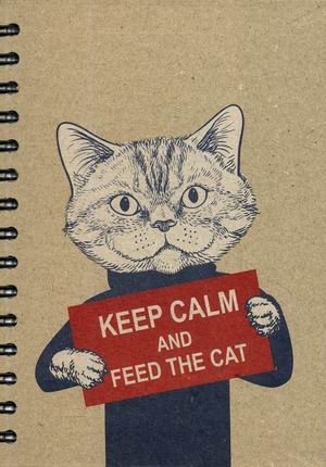 Скетчбук "Keep Calm and Feed the Cat" | Sketchbook "Keep Calm and Feed the Cat"