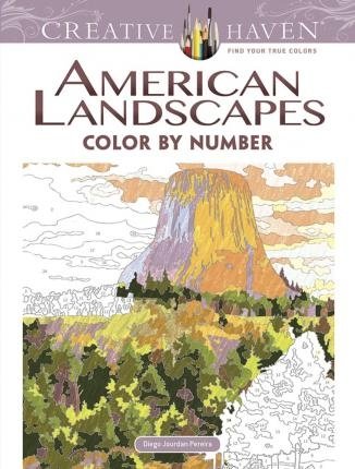 American Landscapes. Color by Number | American Landscapes: Color by Number