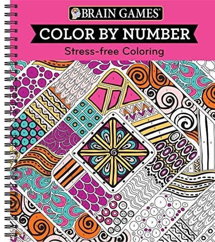 Color by Number Stress-Free Coloring Pink | Color by Number Stress-Free Coloring Pink