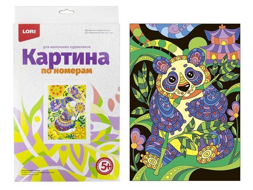 Картина по номерам "Панда" | Paint by Numbers "Panda"