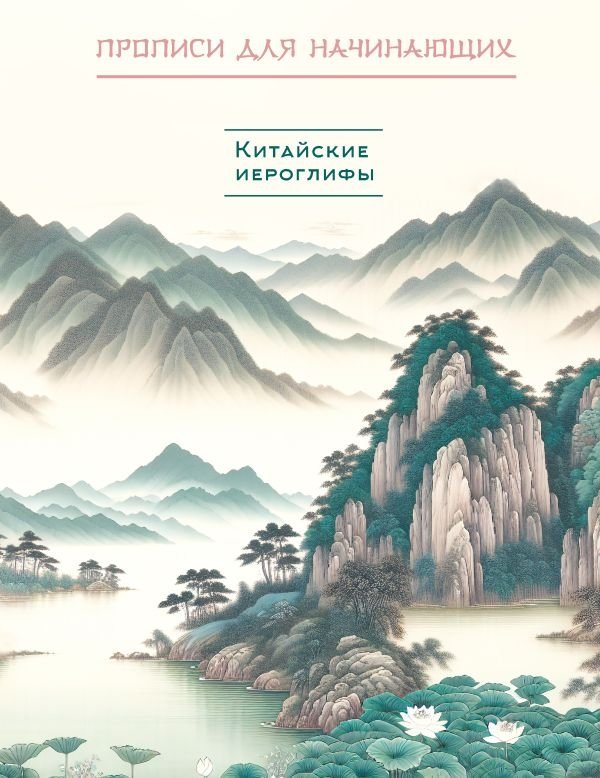 Китайские иероглифы. Прописи для начинающих (горы и реки) | Chinese Characters: Practice Sheets for Beginners (Mountains and Rivers)