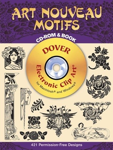 Мотивы Ар-нуво CD-ROM и книга | Art Nouveau Motifs CD-ROM and Book