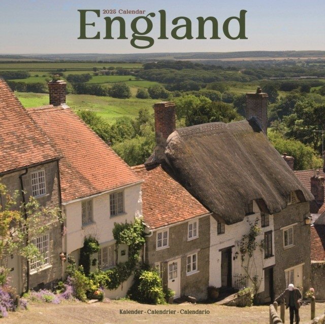 England calendar 2025 Square Travel Wall Calendar - 16 month | England 2025 Square Travel Wall Calendar
