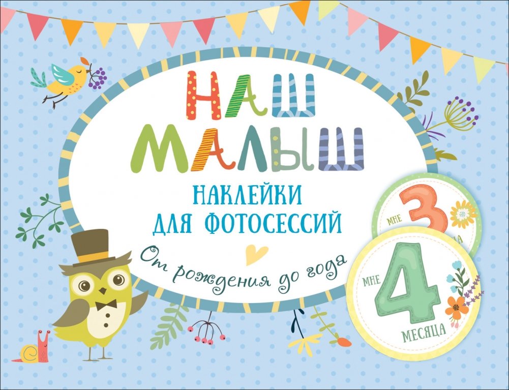 Наш малыш. Наклейки для фотосессий. От рождения до года | Our Baby. Stickers for Photo Sessions. From Birth to One Year
