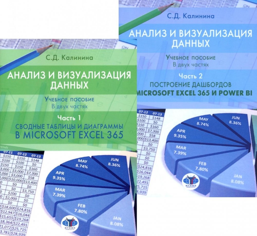 Анализ и визуализация данных: Учебное пособие. В 2 ч.: Сводные таблицы и диаграммы в Microsoft Excel 365 и Power BI; Построение дашбордов | Data Analysis and Visualization: A Textbook. Part 2: Pivot Tables and Charts in Microsoft Excel 365 and Pow...