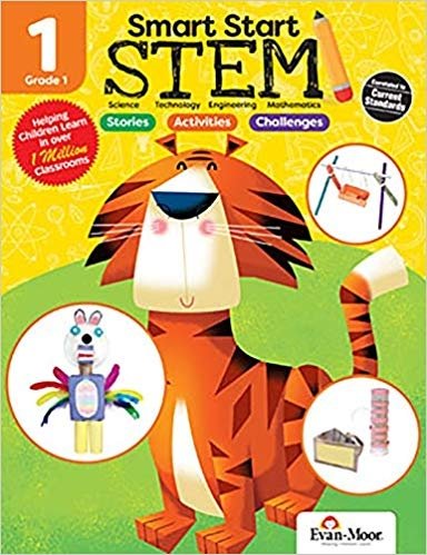 Evan-Moor Smart Start STEM Grade 1. Activity Book Hands-on STEM Activities and Critical Thinking Skills | Evan-Moor Smart Start STEM Grade 1 Activity Book