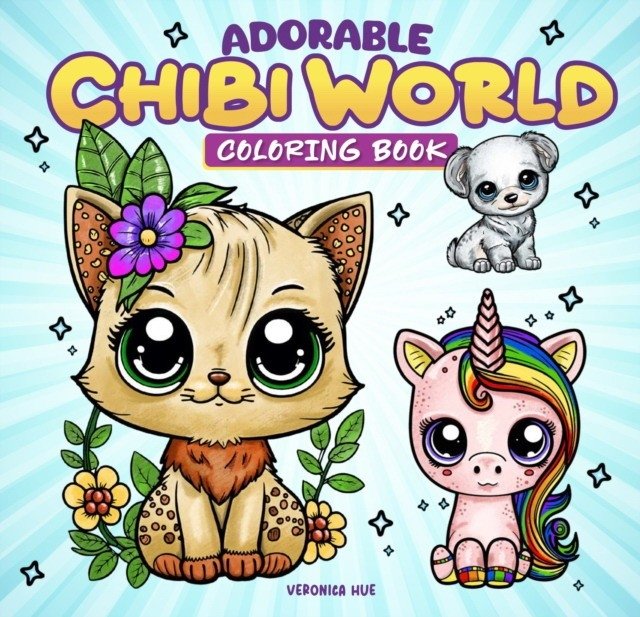 Очаровательная книжка-раскраска "Мир чиби" | Adorable Chibi World Coloring Book