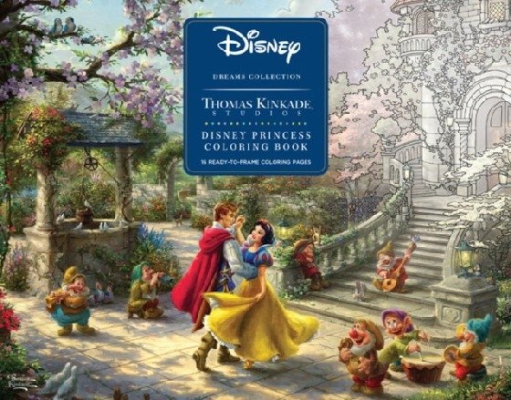 Disney Dreams Collection. Thomas Kinkade Studios. Disney Princess Coloring Poster | Disney Dreams Collection Coloring Poster