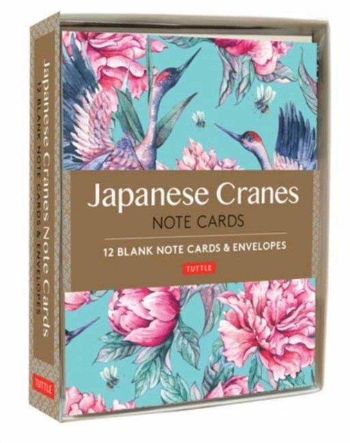 Японские журавли Открытки (12 шт.) | Japanese Cranes Note Cards (12 pcs)