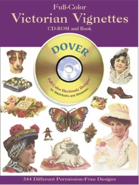 Full-Color Victorian Vignettes CD-ROM and Book | Full-Color Victorian Vignettes CD-ROM and Book