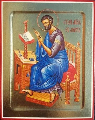 Икона апостола и евангелиста Марка на дереве | Icon of Apostle and Evangelist Mark on Wood