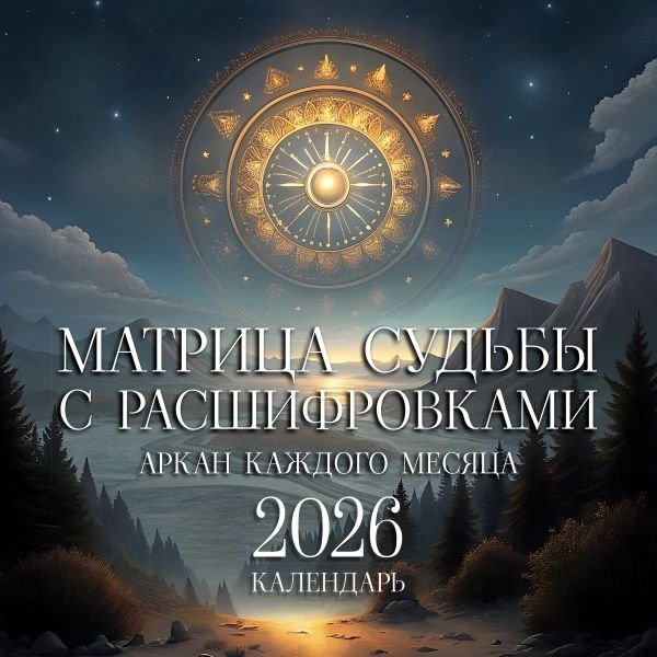 Аркан Таро каждого месяца. Матрица судьбы с расшифровками 2026 | Tarot Arcana of Each Month: Destiny Matrix 2026
