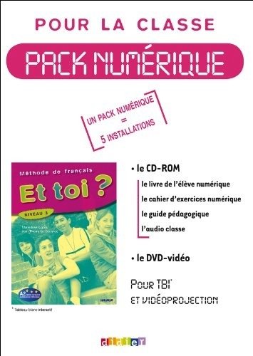 CD-ROM. Et toi? Цифровой пакет 3. 5 лицензий для класса (+ DVD) | CD-ROM. Et toi? Digital Pack 3. 5 Licenses for the Classroom (+ DVD)
