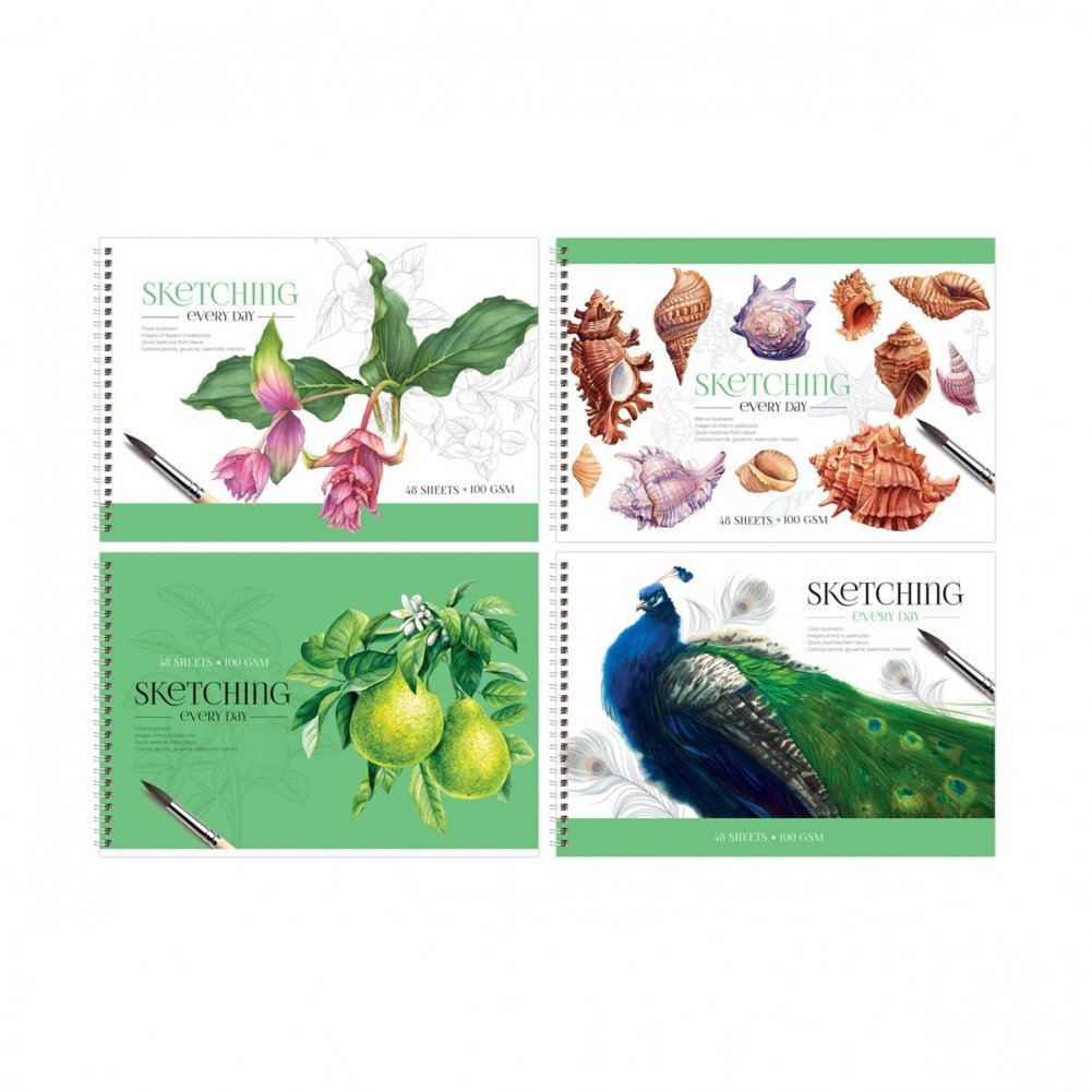 Альбом для рисования 48 л., А4, на гребне BG "Stay magical", эконом. Арт. АР4гр48 11848 | Drawing Album 48 Sheets, A4, Spiral Bound "Stay Magical"