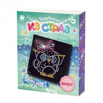 Картина из страз "Совушка" | Rhinestone Picture "Little Owl"