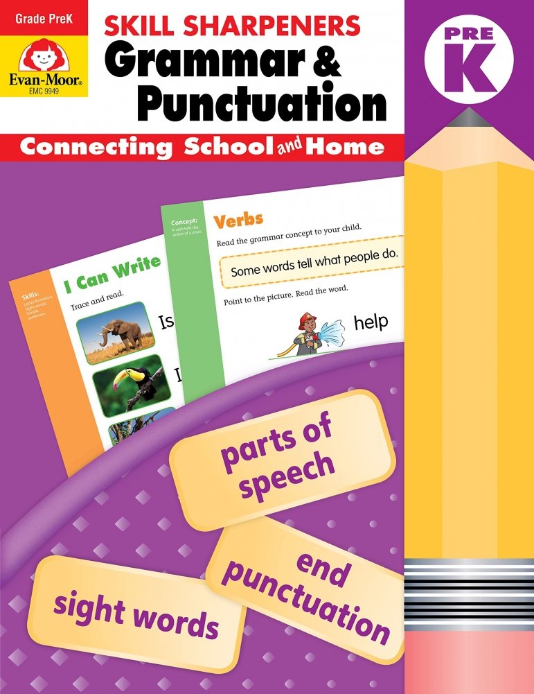 Skill Sharpeners. Grammar & Punctuation. Grade PreK | Skill Sharpeners: Grammar & Punctuation, Grade PreK