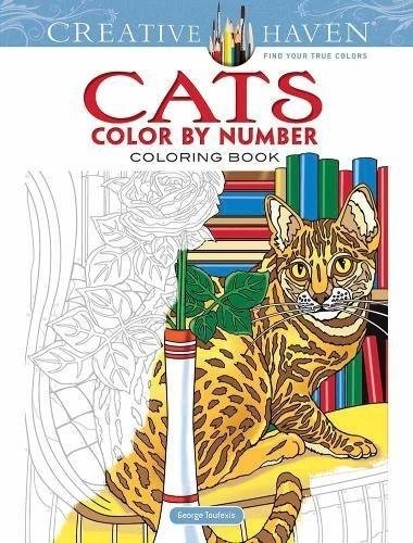 Cats Color by Number. Coloring Book | Cats Color by Number Coloring Book
