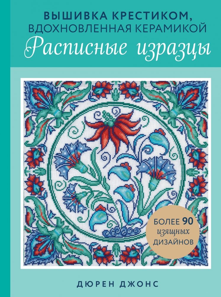 Вышивка крестиком, вдохновленная керамикой. Расписные изразцы. | Cross-Stitch Inspired by Ceramics: Painted Tiles