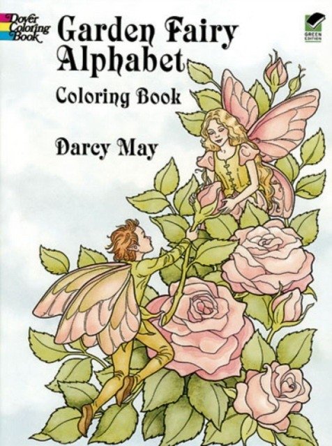 Книжка-раскраска "Алфавит садовых фей" | Garden Fairy Alphabet Coloring Book