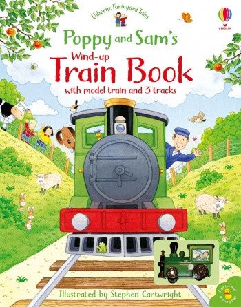 Poppy and Sam's Wind Up Train Book. Board book | Poppy and Sam's Wind-Up Train Book