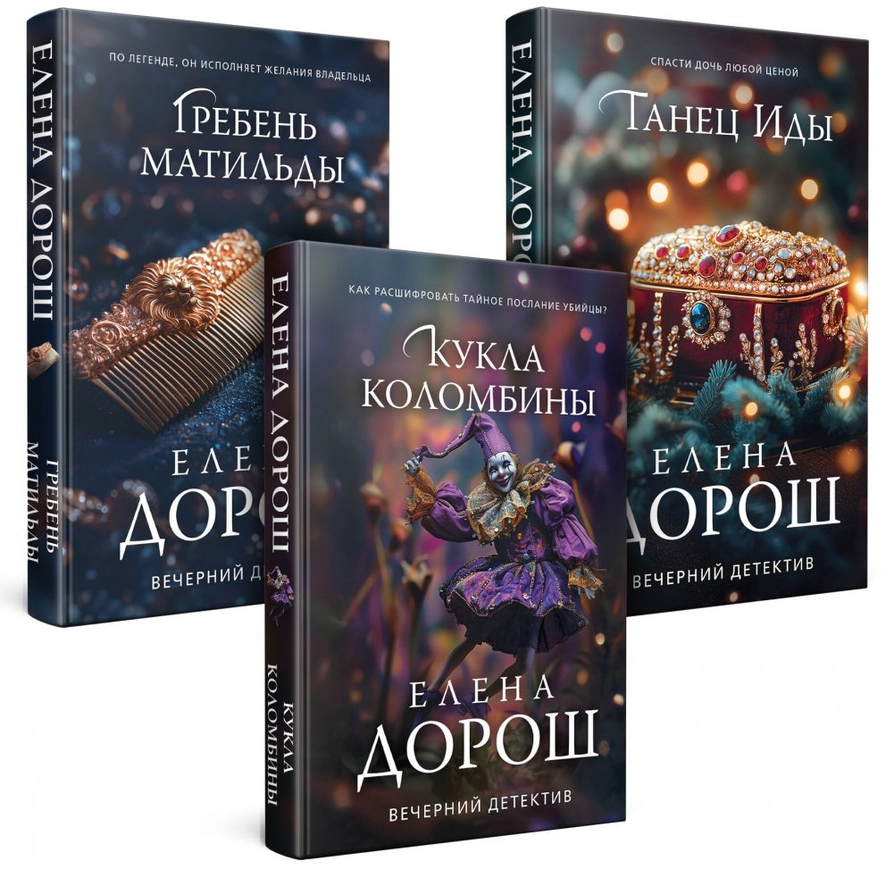 Комплект из 3-х книг: Кукла Коломбины, Гребень Матильды, Танец Иды | The Columbine Doll, Matilda's Comb, and Ida's Dance: A 3-Book Collection