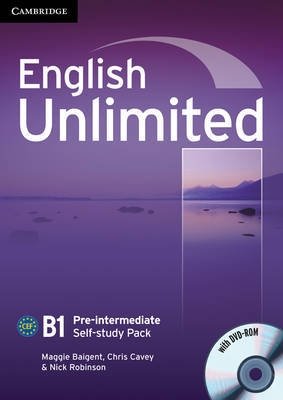 English Unlimited. Pre-Intermediate. Self-study Pack (Workbook) (+ DVD) | English Unlimited Pre-Intermediate Self-Study Pack