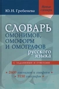 Словарь омонимов, омоформ и омографов русского языка | Dictionary of Russian homonyms, homographs, and homophones
