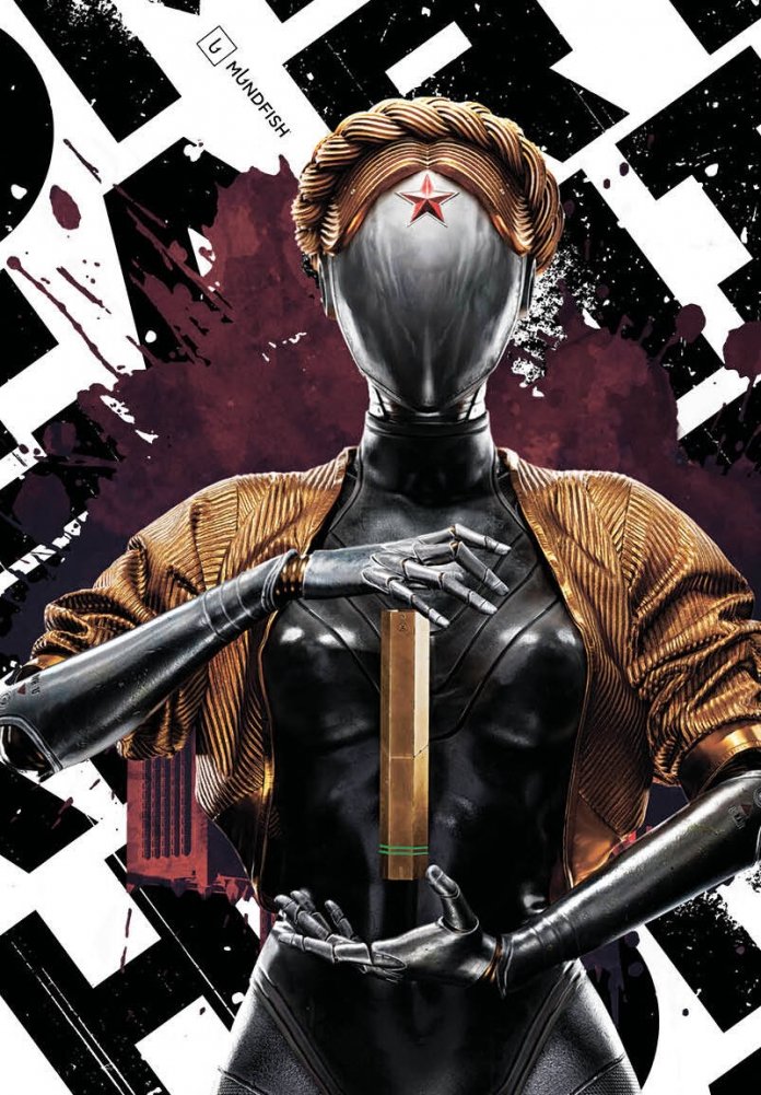 Обложка для паспорта Atomic Heart. Близняшка (ПВХ, 185х133 мм) | Atomic Heart Passport Cover. Big Sister (PVC, 185x133 mm)