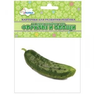 Мои первые английские слова. Фрукты и овощи (набор из 12 карточек) | My First English Words: Fruits and Vegetables (Set of 12 Cards)