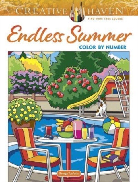 Creative Haven Endless Summer Color by Number | Creative Haven Endless Summer Color by Number