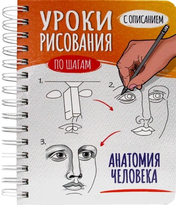 Скетчбук А5 Уроки рисования по шагам. Анатомия человека
