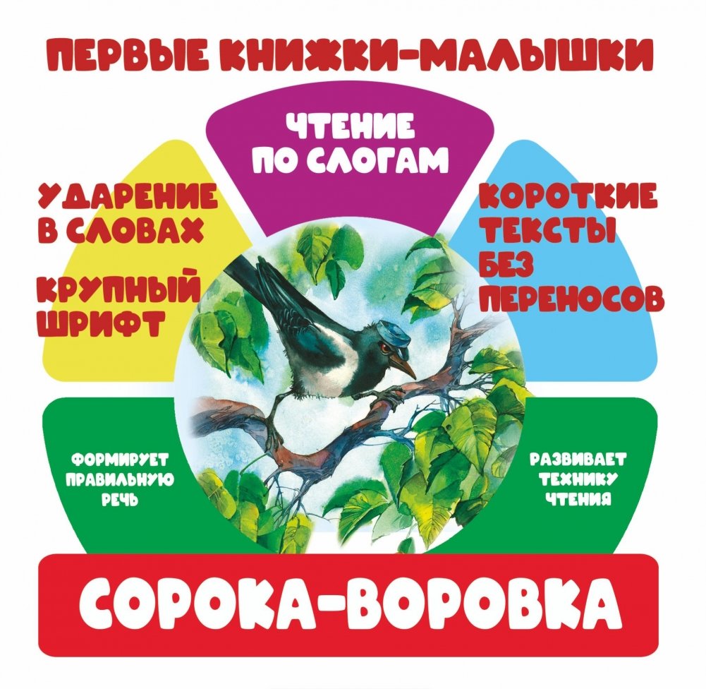 Чтение по слогам. Сорока-воровка | Reading by Syllables: Magpie Thief