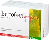 KRKA Bilobil Forte, 80 mg, 60 caps.