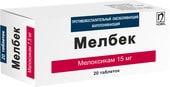 Nobel Melbek, 15 mg, 20 tablets