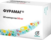 OlainFarm Furamag, 50 mg, 30 caps.