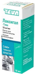 Teva Laxigal Drops, 7.5 mg / ml, 10 ml.
