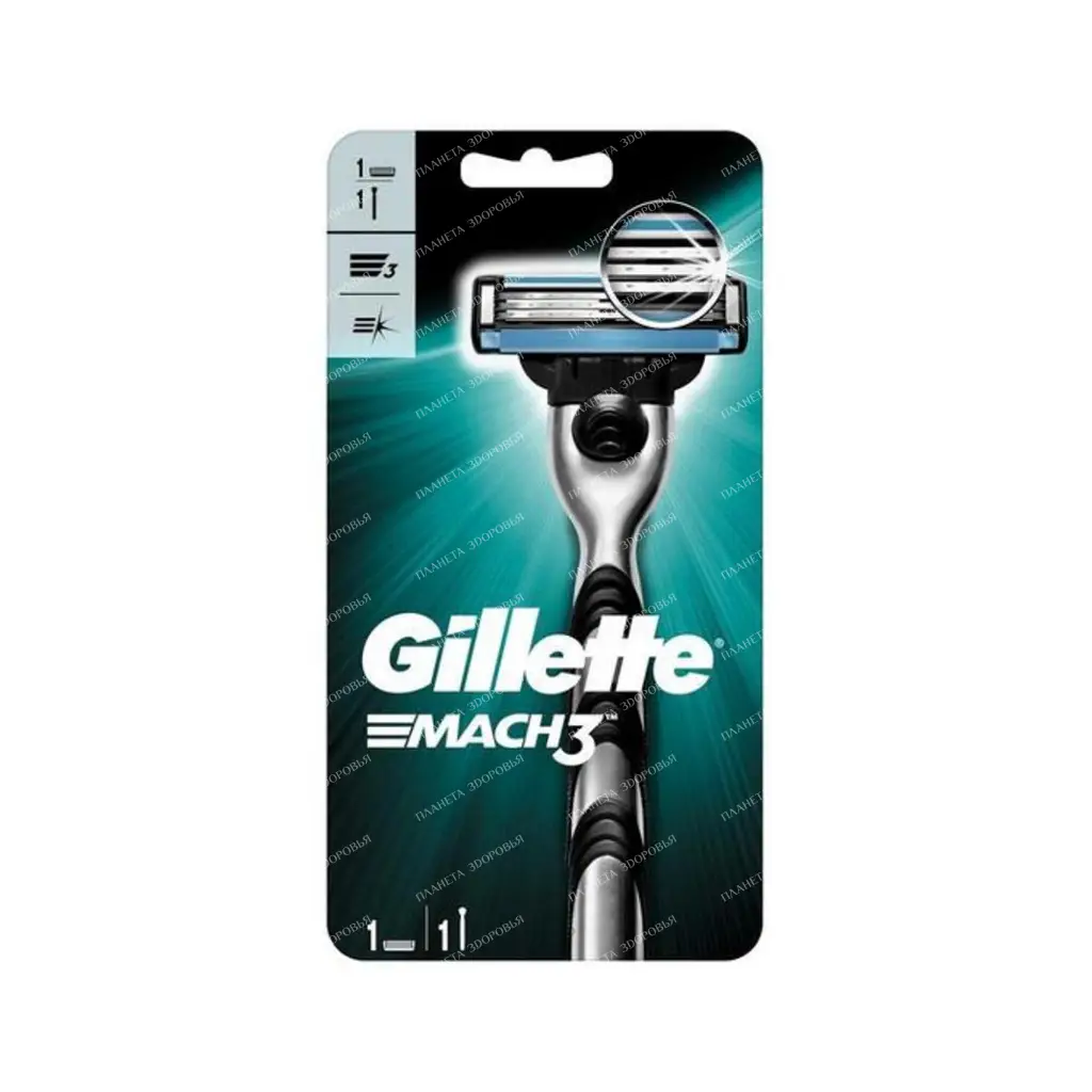 Gillette Mach 3 Shaving machine + cassette (1 pc.)