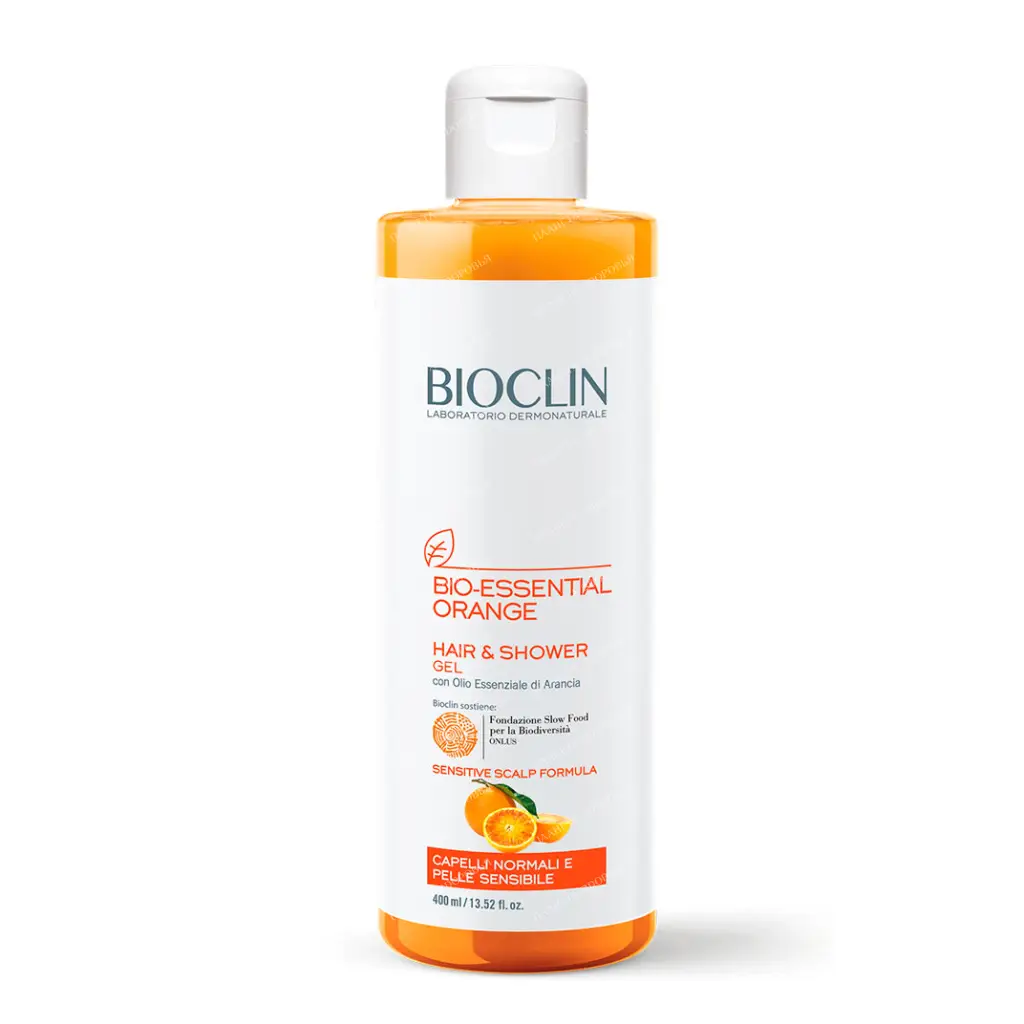 BIOCLIN BIO-ESSENTIAL ORANGE Washing gel for hair and body (orange), 400 ml