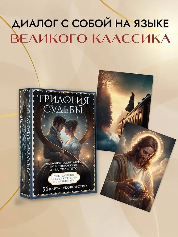 Трилогия судьбы. Метафорические карты по мотивам книг Льва Толстого фото книги 3