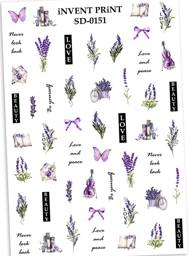 iNVENT PRiNT Lavender Water Nail Sliders, 1 Count #1