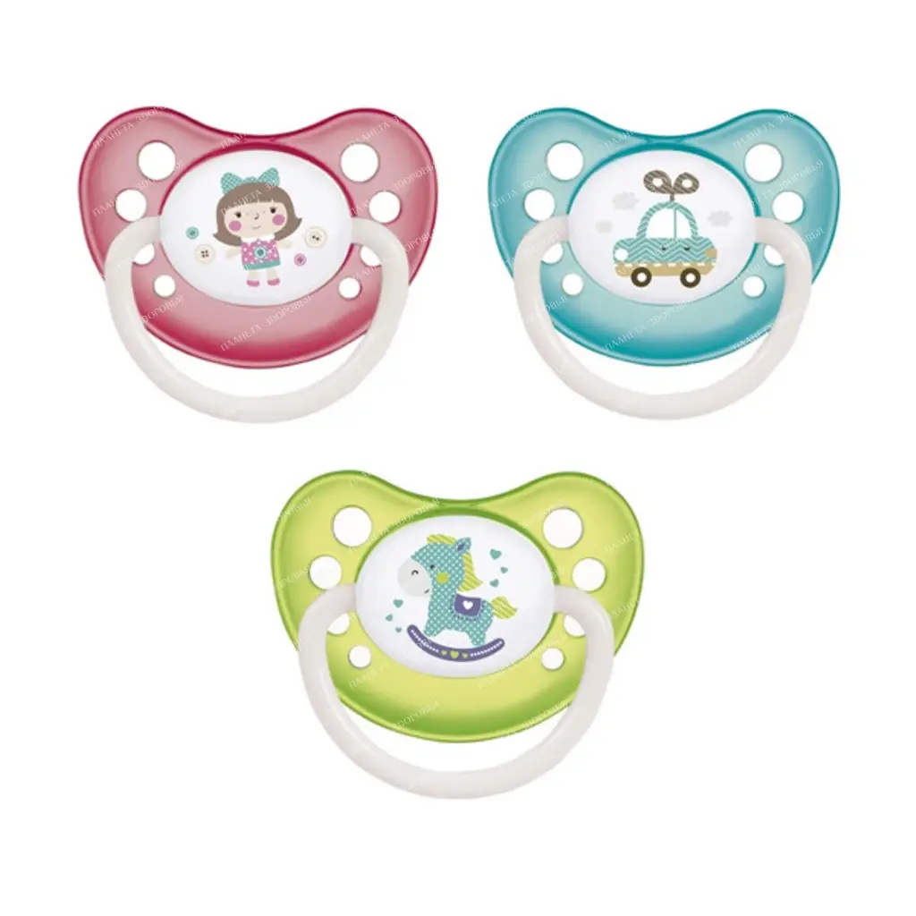 Canpol babies Latex pacifier anatomist 6-18 months "Toys", light. number, 1 piece, (blister) 23/260