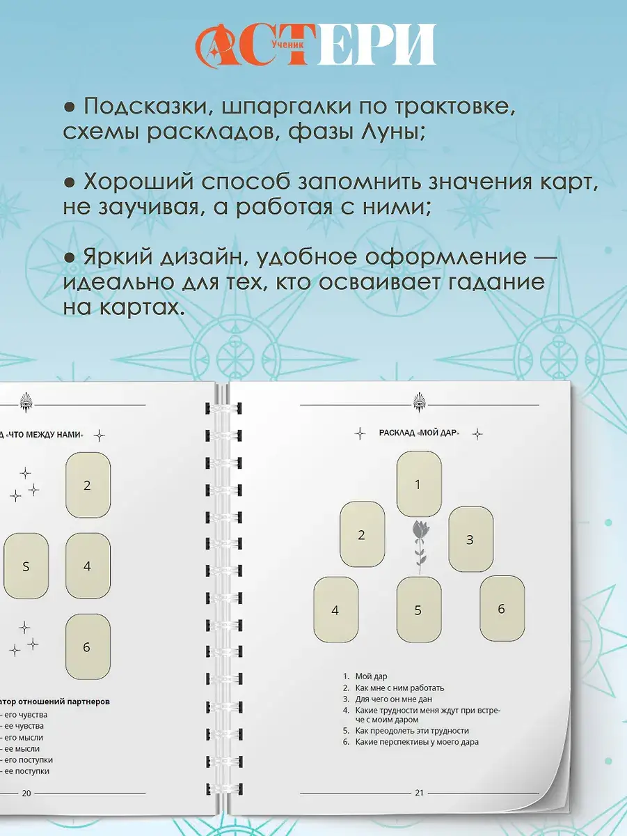 Блокнот Таро для записи раскладов фото книги 4
