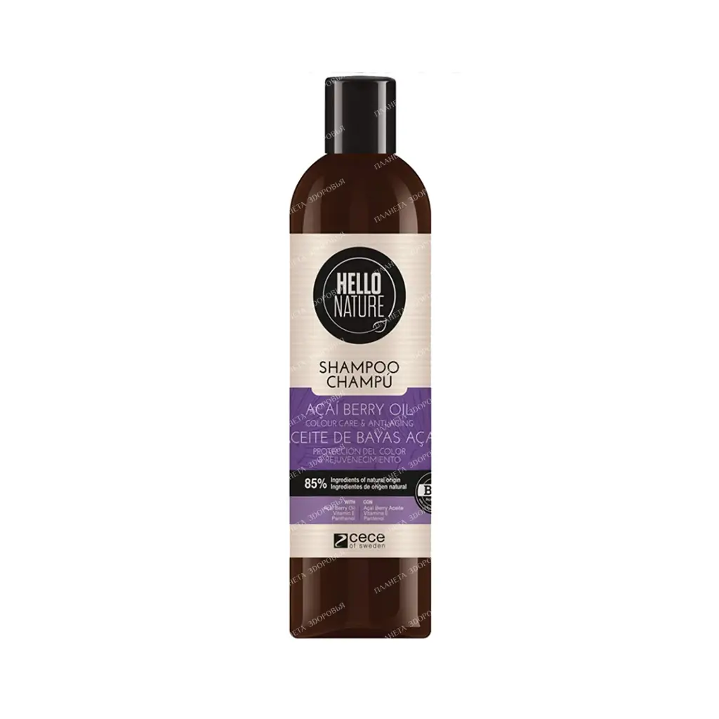 HELLO NATURE ACAI BERRY OIL Shampoo with acai berry oil, 300ml